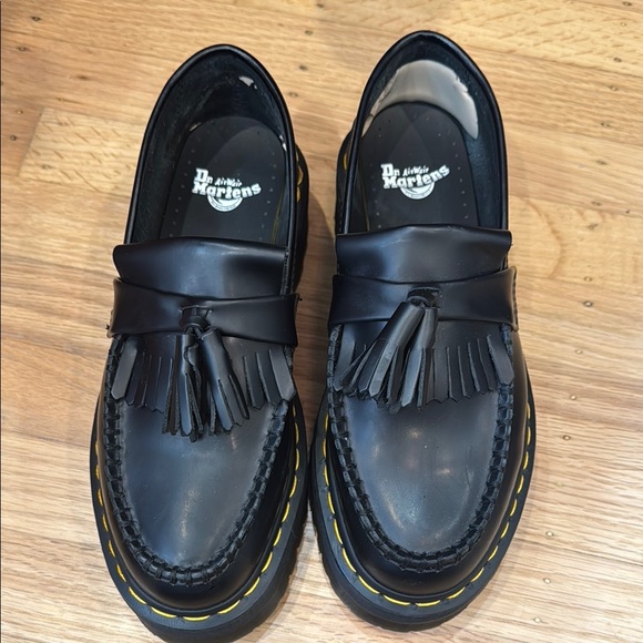 Dr Marten Adrien platform Black Tassel Loafers - Picture 5 of 6